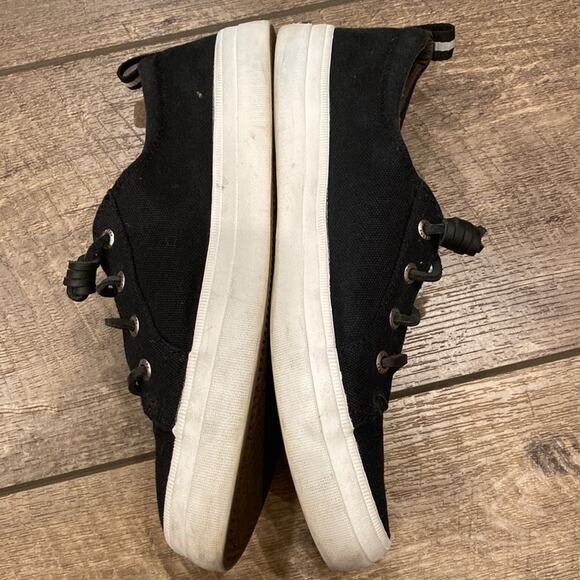 Sperry Women's Crest Vibe Washed Sneakers Black Size 8 - Picture 3 of 8